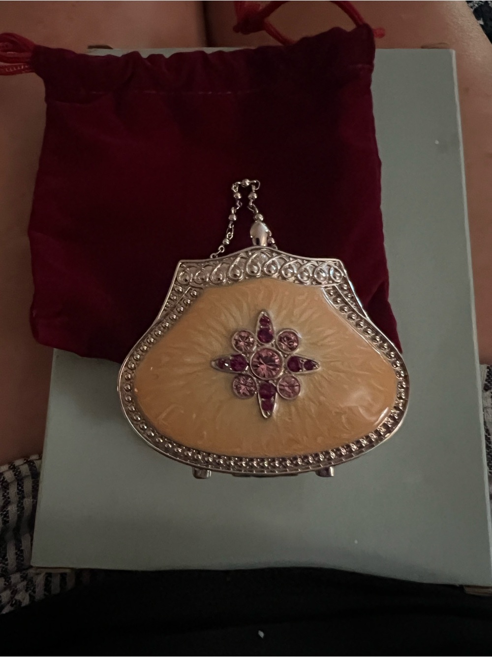 PartyLite Jeweled Decorative Tealight holder with Purple Accents